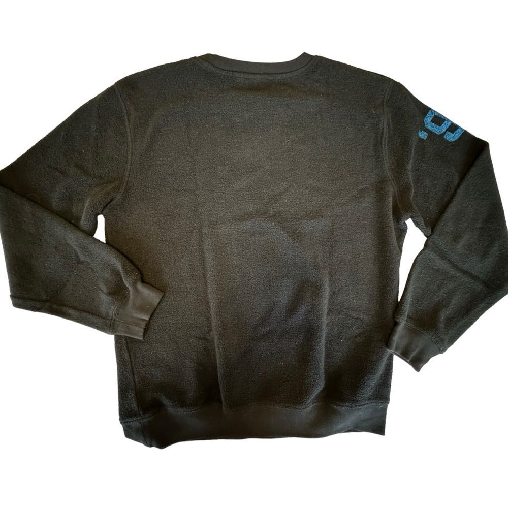 NFL Team Apparel Black Blue Carolina Panthers NFL Football Sweatshirt Size Large - Picture 3 of 10